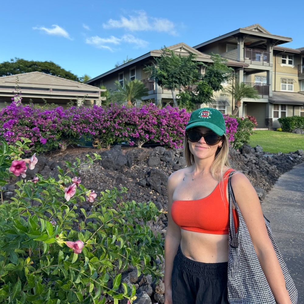 One-Shoulder OrangeHighwaist Bikini Set